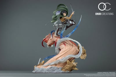 Levi vs. Female Titan - Attack on Titan - Resin Diorama by Oniri Créations - 14