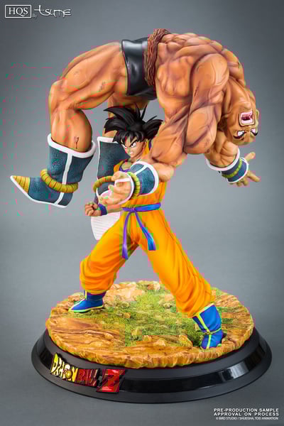 The Quiet Wrath of Son Goku (Son Goku and Nappa) – Limited HQS Statue Set with Enzan Showcase - 3