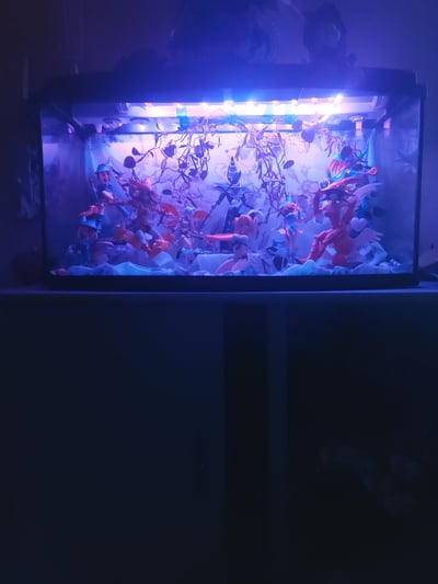 Wen es dunkel ist mit Beleuchtung 