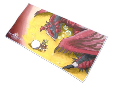 Rathalos & Palico Egg Quest - Monster Hunter World Towel - Sakami (150 x 75 cm) - 1