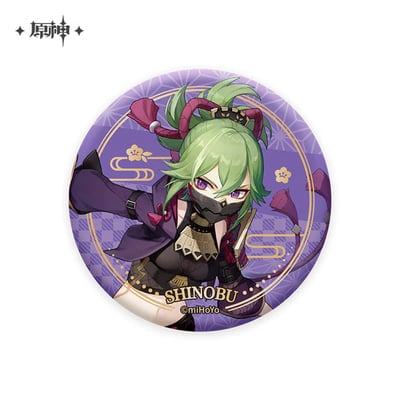 Raiden Shogun / Baal - Genshin Impact - Inazuma Series Chara Can Badge (1)