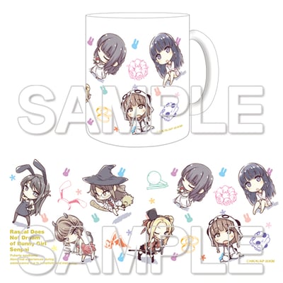 Chibi Party - Rascal Does Not Dream of Bunny Girl Senpai - Mug - Kadokawa - 1