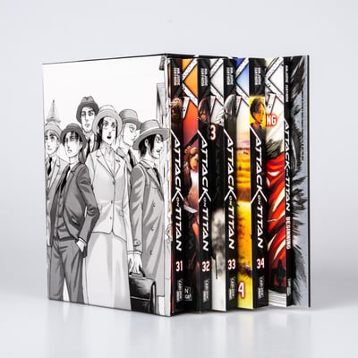 Attack on Titan - Carlsen - Band 31-34 in collector's slipcase with extra - 3
