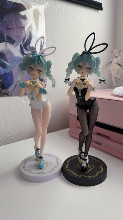 White & Black Bunny — Hatsune Miku - Rurudo White Color - BiCute Bunnies - FuRyu