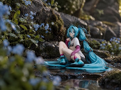 Hastune Miku between rocks 🌲  · Hatsune Miku - Limited Edition - The Latest Street Style "Cute" - Stronger