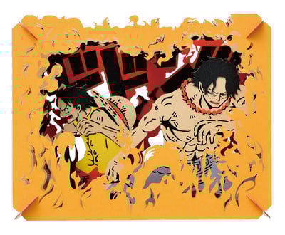 Ruffy & Ace (Tatakaeruka Luffy!!!) - One Piece - Papiertheater (PT-032X) - Ensky (1)