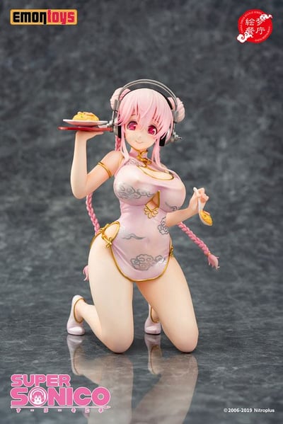 Super Sonico - China Dress Statue Series - Emontoys - 1