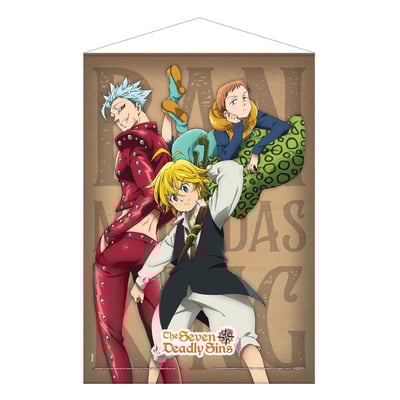 Ban, Meliodas & King - The Seven Deadly Sins Wallscroll - Pop Buddies (50 x 70 cm).jpg