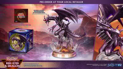 Rotäugiger schwarzer Drache - Violette Edition - First 4 Figures Yu-Gi-Oh! PVC Figur (2)