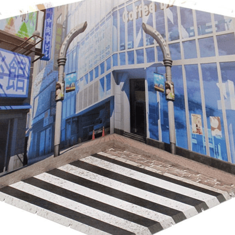 Center Street - Dioramansion 200 - Background for Nendoroid and Figma Figures