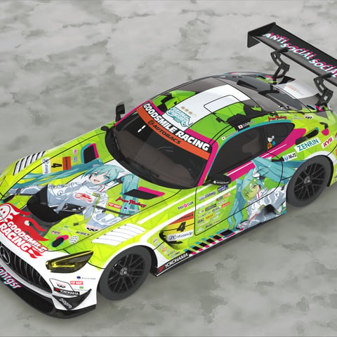 1/43 Scale Good Smile Hatsune Miku AMG 2022 SUPER GT Rd.5 Ver.