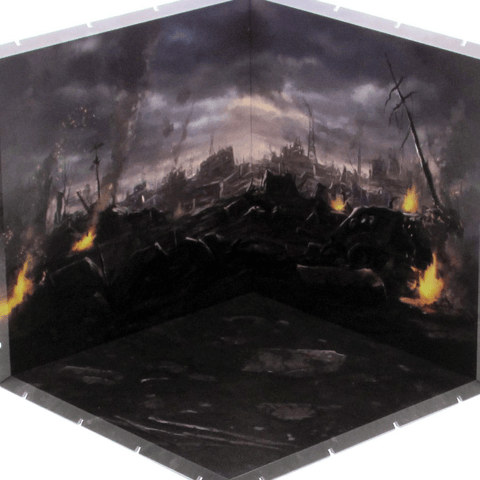 Burnt Field - Dioramansion 200 - Background for Nendoroid and Figma Figures
