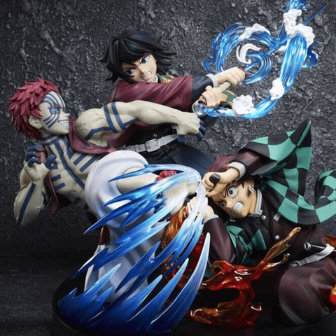 Tanjiro Kamado & Giyu Tomioka vs Akaza - Aniplex
