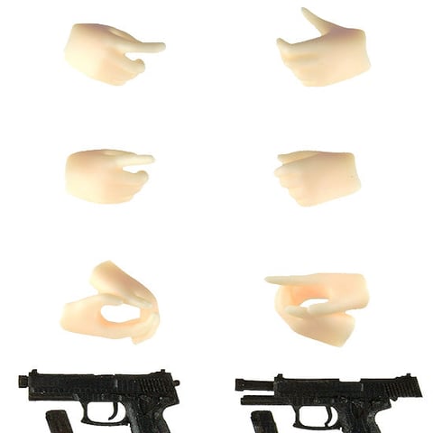 LAOP12: figma Hands for Guns 2 - Handgun Set