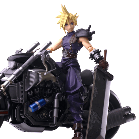 Cloud Strife & Hardy-Daytona Bring Arts Figure | Final Fantasy VII