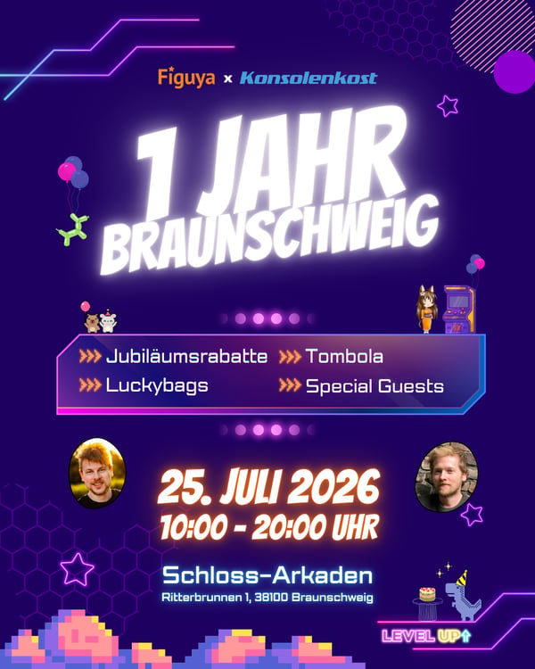 1 Jahr Jubiläum - Figuya x Konsolenkost in Braunschweig