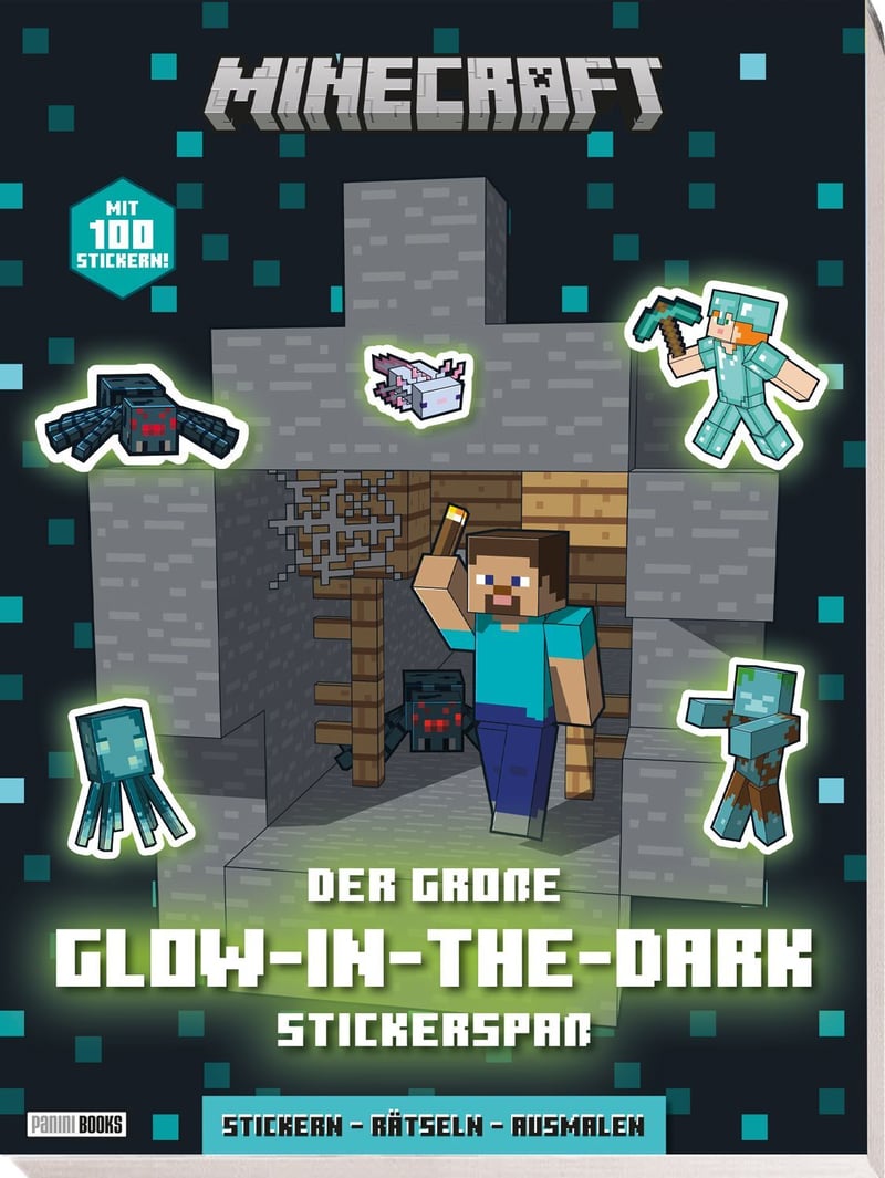 Minecraft - Der große Glow-In-The-Dark Stickerspaß