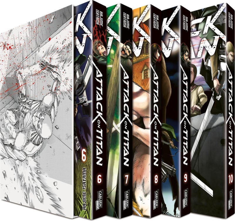 Attack On Titan – Band 06–10 mit Schuber