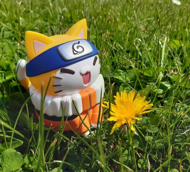 Erkundungstour im Garten - Naruto Cat