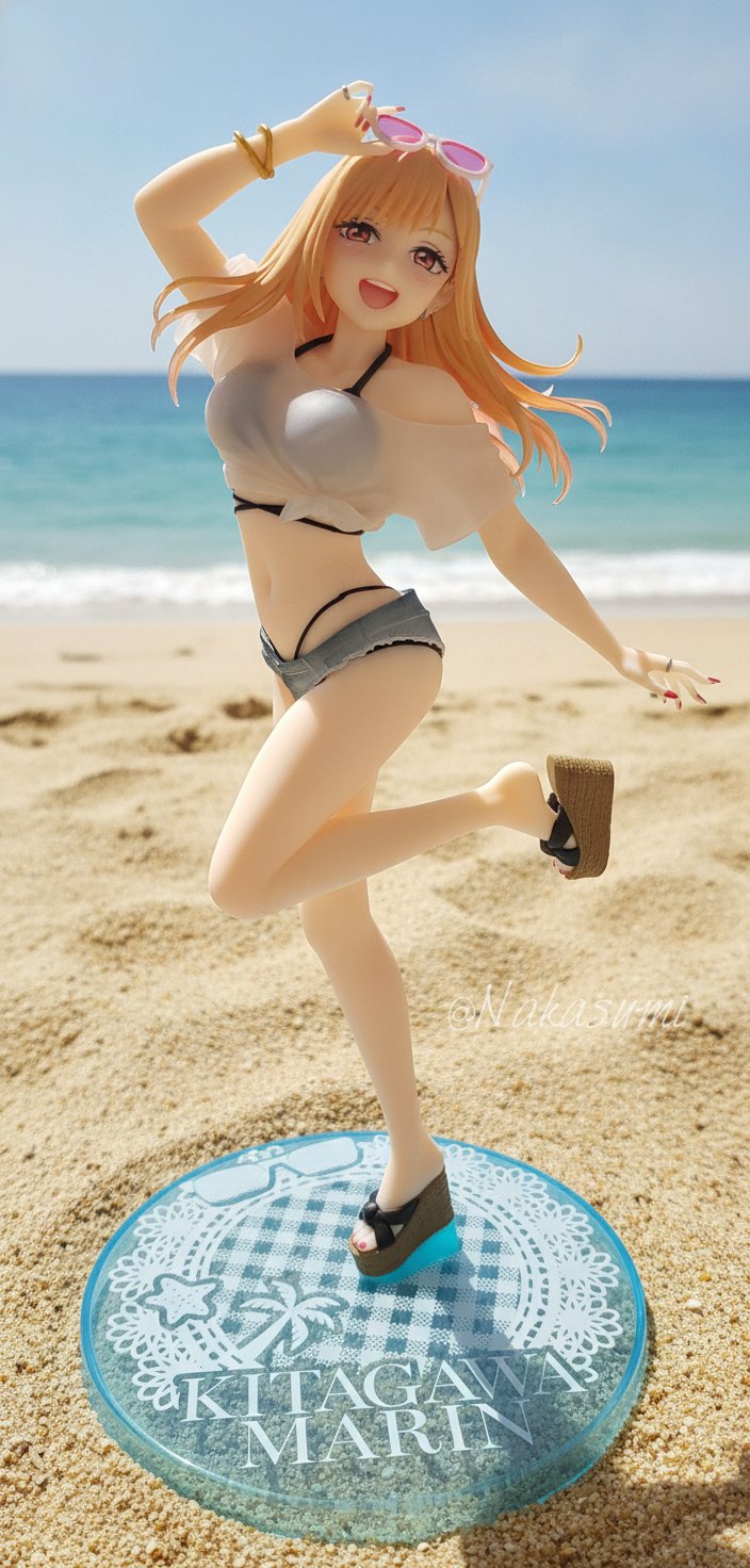 Marin at the beach 🌊