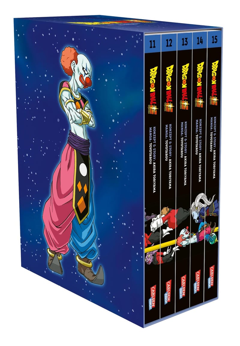Dragon Ball Super - Carlsen - Band 11 - 15 im Sammelschuber mit Extra