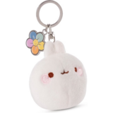 Molang with Rainbow Flower Pendant - Keychain