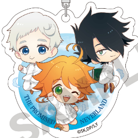 Emma, Norman & Ray (Group Pyon Chara) - The Promised Neverland - Acryl-Schlüsselanhänger - Crux
