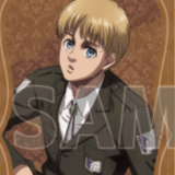 Armin Arlert (Sitting Version) - Attack on Titan - Acryl Smartphone Halter - A3