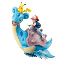 Ash Ketchum / Satoshi mit Pikachu und Lapras - Megahouse G.E.M. - 2