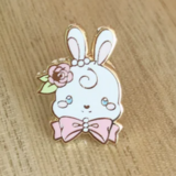 Kawaii Bunny Pin - Enamel Pin - Cottoneeh