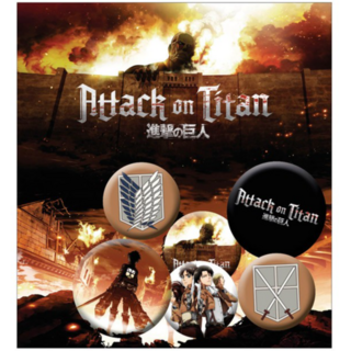 Attack on Titan - Button-Set - "Characters" - GB Eye