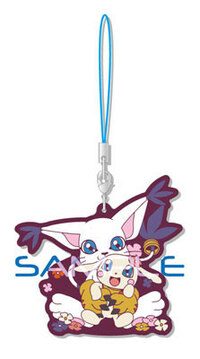 Lopmon, Terriermon, Chocomon und Gummymon - Digimon Anhänger - Rabasuto Collection - 1