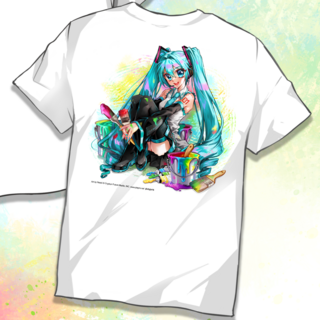 Hatsune Miku - Miku Expo 2024 - T-Shirt - Größe M (Miku Sitting) - Nashi