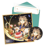 Albedo - Geburtstagkarte Set - Button, Shikishi, Aufkleber und Brief (Chinesisch) -Genshin Impact - miHoYo
