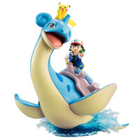 Ash Ketchum / Satoshi mit Pikachu und Lapras - Megahouse G.E.M. - 1