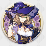 Lisa - Genshin Impact - Mondstadt Series Chara Can Badge