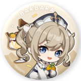 Barbara (Summer Theme) - Genshin Impact - Button - miHoYo