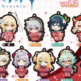 Zufällige Auswahl - Genshin Impact Capsule Rubber Strap Vol. 2 - Gashapon Anhänger - Bushiroad Creative
