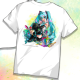 Hatsune Miku - Miku Expo 2024 - T-Shirt - Größe S (Miku Sitting) - Nashi