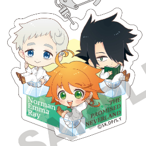 Emma, Norman & Ray (Group Hacosupo) - The Promised Neverland - Acryl-Schlüsselanhänger - Crux