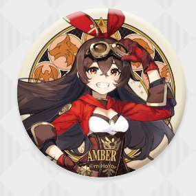 Amber - Genshin Impact - Mondstadt Series Chara Can Badge