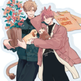 Shishio Issei & Umino Towa - PheromoHolic - Acrylaufsteller 01 (Official Illustration) - A3