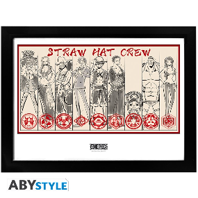 "Die Stohhut-Piratenbande" - gerahmtes Poster - One Piece - AbyStyle