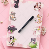 Sakura Nekos - Notizblock A6 - Hideko Merchandise