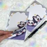 Pandalove - Notepad A6 - melisartwork