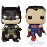 Funko Pop! Heroes: Batman v Superman 2Pack - Special Metallic Edition