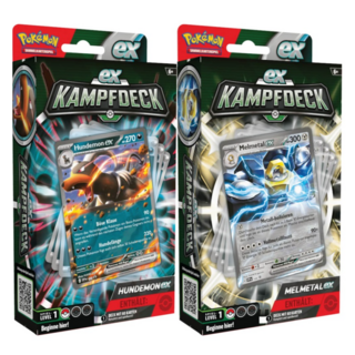Pokémon TCG - EX-Kampfdeck Februar 2024 - Hundemon /Melmetal (zufällige Auswahl) 