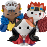 Monkey D. Ruffy & Trafalgar Law & Eustass Kid Set - One Piece Nyanto: Big Nyan Piece - Megahouse