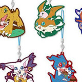 Digimon Series Rubber strap - Rabasuto Collection - 6 pieces