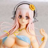 Super Sonico - Summer Vacation Statue (Orchid Seed, Neuauflage, 1/4.5 Scale)